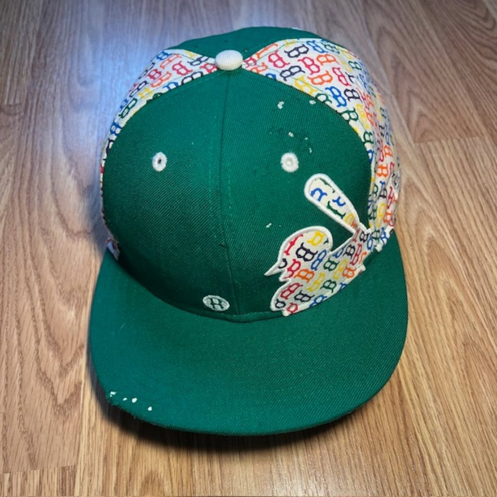 Boston Red Sox Official MLB rainbow logo green new era hat cap baseball 7 1/8